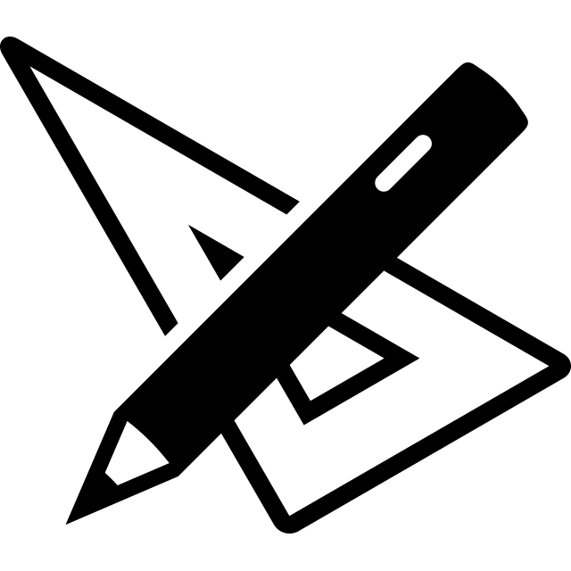 pencil and ruler icon