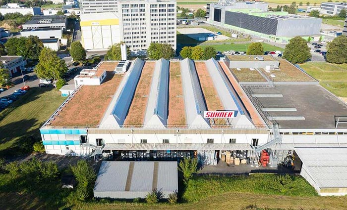 A birds eye view of Otto Shuner AG rooflight installations  