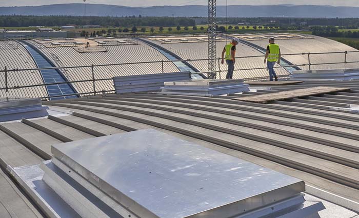 Aluminium lid at Messe Karlsruhe