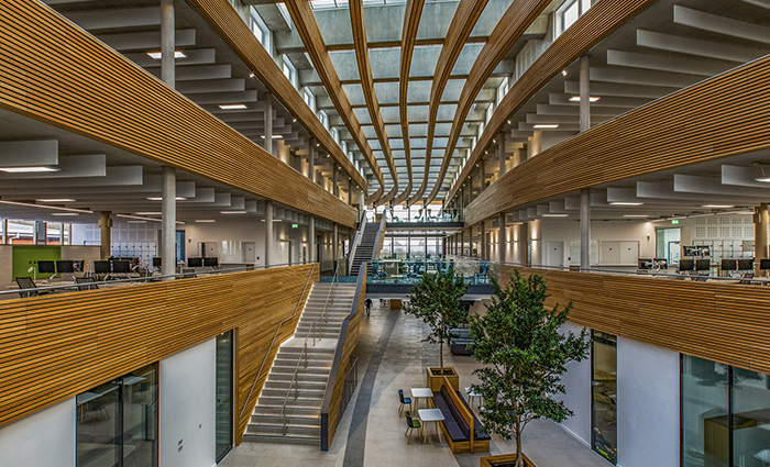 Atrium skylights seen from inside the UK Hydrographic Office