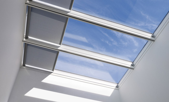 VELUX Modular Skylights with optional roller blinds 