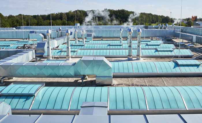 Bakkerij Schäfer’s, Duitsland, dak met lichtstraten