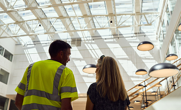 Świetliki modułowe Modular Skylights, Szwecja — Malmo jobcentre