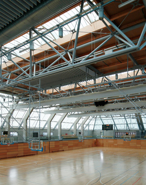 Fiberglaslösung GRILLODUR® im Sportzentrum Bertrange