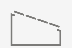 Pictogramme 'principal avantage, pas de différence de niveau'
