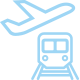 Icon - Airports and railway stations