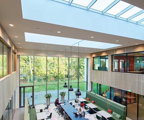 Canteen with rooflights