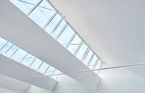 Shed-Verglasung beim Projekt Zimmerlistrasse, Schweiz