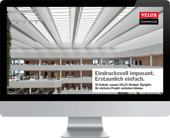 10 Gründe, warum VELUX Modular Skylights Ihr nächstes Projekt verändern können