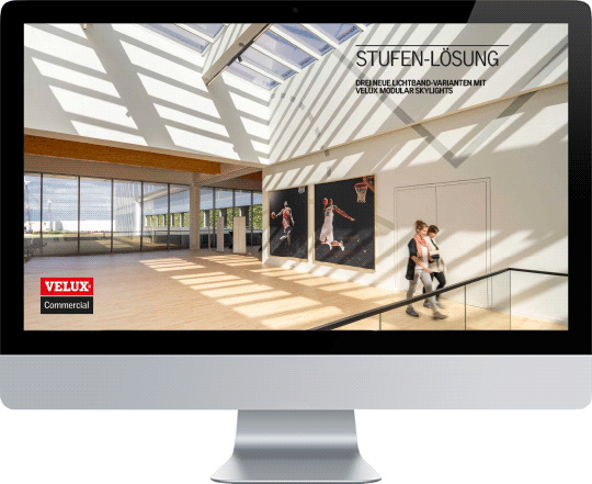 Stufen-Lichtband-Lösung