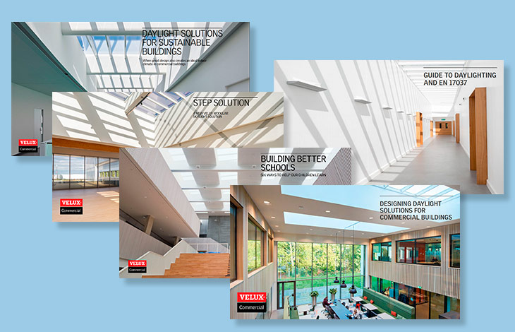 VELUX Commercial eBooks about skylights and daylight solutions