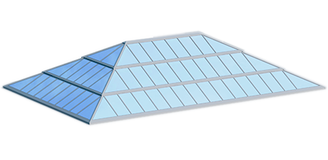 Ryggåspaneler med steps och gavlar med ytterhörn