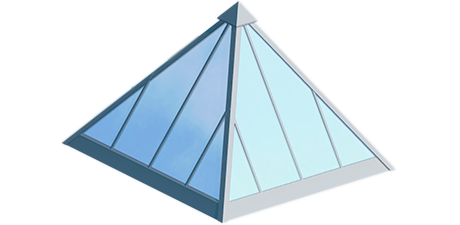 Simple glazing pyramid