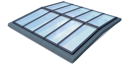 Afbeelding van lichtstraatoplossing voor Zadeldak met ondersteunende ligger