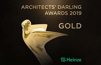 Signet für die Gewinner des goldenen Architects’ Darling Awards 2019 