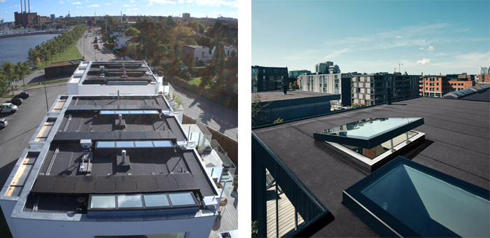 Modulaire daklichten op prachtig gebouw