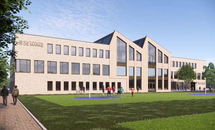 Sheddaken op het Etty Hillesum Lyceum