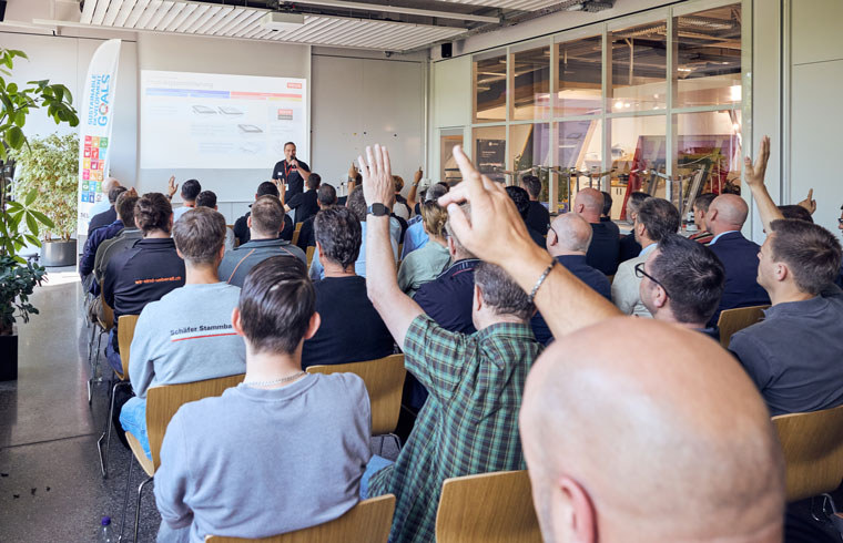 Präsentation beim VELUX Flachdach-Forum