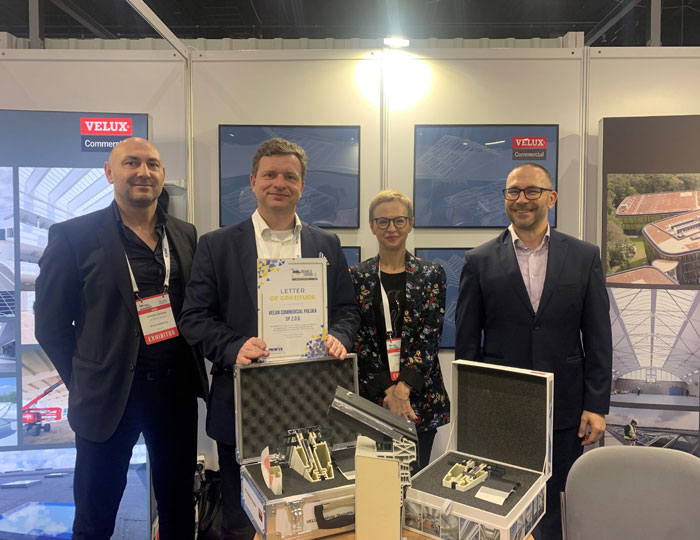 VELUX Commercial otrzymał list z podziękowaniem za uczestnictwo w wydarzeniu ReBuild Ukraine