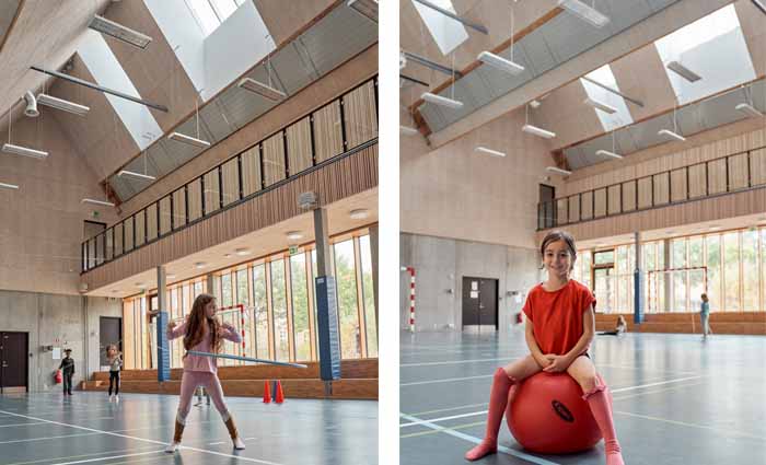VELUX Commercial Transforming Spaces, children in gym 