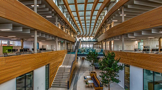 Atrium Skylights seen from inside in UK Hydrographic Office