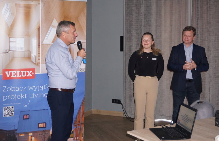 Prezentacja na wydarzeniu VELUX i VELUX Commercial dla architektów w Olsztynie