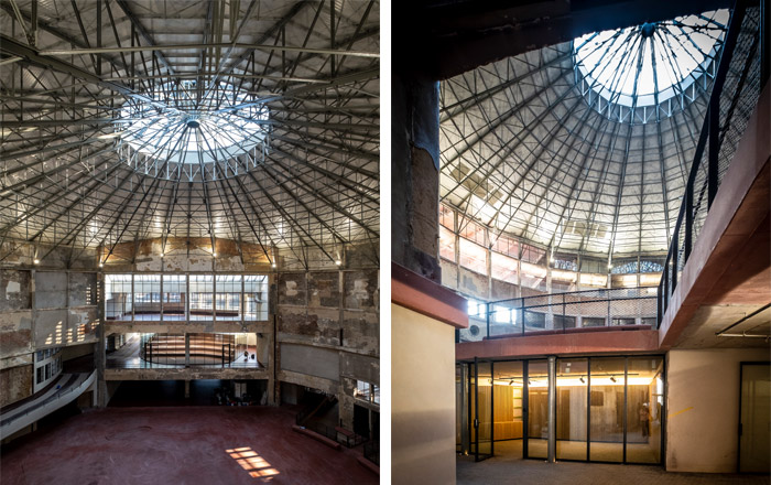 Binnenaanzicht Roedensysteem vanuit de werkruimte