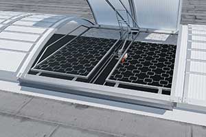LB-DDS doorvalveiligheidssysteem voor ventilatiekleppen voor Vario gebogen lichtstraten