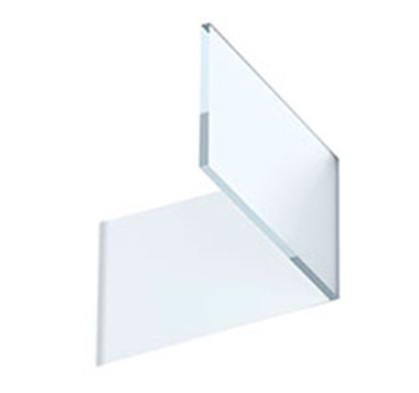 Voorbeeld beglazing, opaalkleurig polycarbonaat