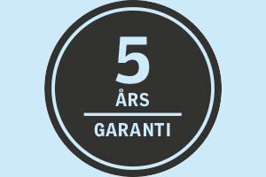 logotyp – 5 års produktgaranti