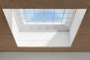 Vue intérieure d’une sécurité antichute pour une coupole