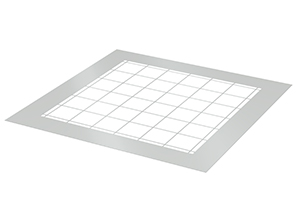 Illustration d’une grille estampée en acier pour la sécurité antichute