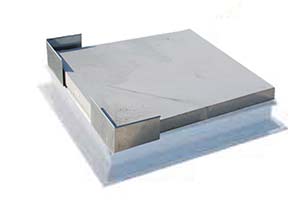 Ilustrație a unei cupole cu o trapă de aluminiu întunecat 