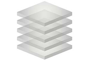 Weergave van glazen constructie vijfwandige koepel