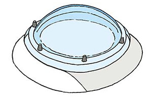 Afbeelding van standaard lichtkoepel