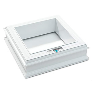 Cross cut illustration of a 2-skinned PVC extension upstand for renovation