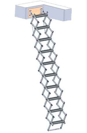 Afbeelding schaartrap + montageplaat