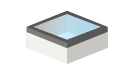 Dome rooflight - flat