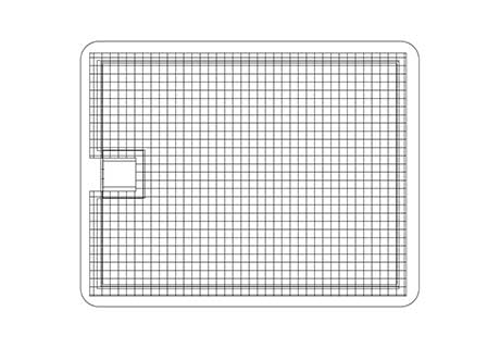 Ilustrație a unui dispozitiv de protecție împotriva insectelor pentru cupole luminatoare cu ventilație de confort