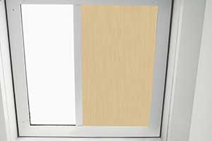 Ilustrație a unui sistem de umbrire textil intern pentru cupole luminatoare