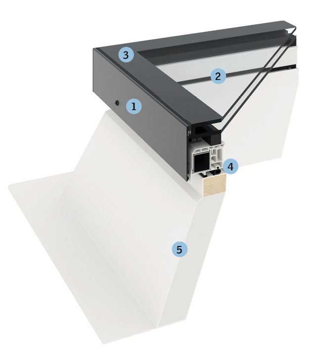 Top 100 Glass mit GFK-Aufsetzkranz