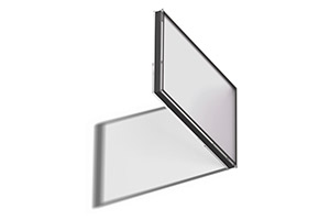 Vue d’un vitrage avec surface opale.