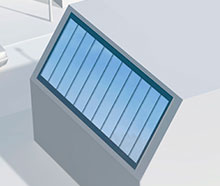 Installation d'une solution simple pente non saillante sur un toit en pente