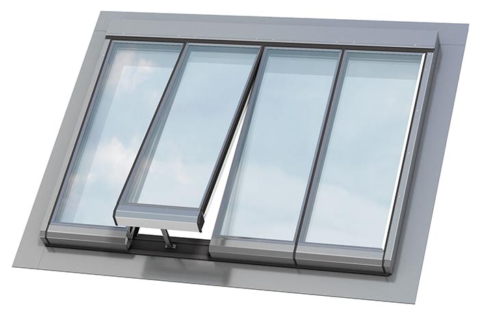 Illustration de la solution Verrière aluminium simple pente VELUX