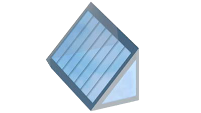 Mono-pitched glazing solution illustration