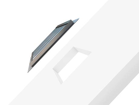 Underkonstruktionskoncept til VELUX Glaspaneler. Underkonstruktionen skal være parallel med selve panelet.