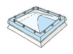 Coupoles et lanterneaux modulaires