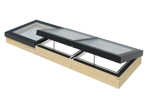 Afbeelding van Modulaire daklichten Linearlight vast en ventilerende module