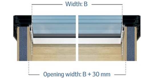 Lanterneau Modulaire simple - section longitudinale