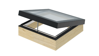 Modulært flatt glass Monolight - åpningsbare moduler
